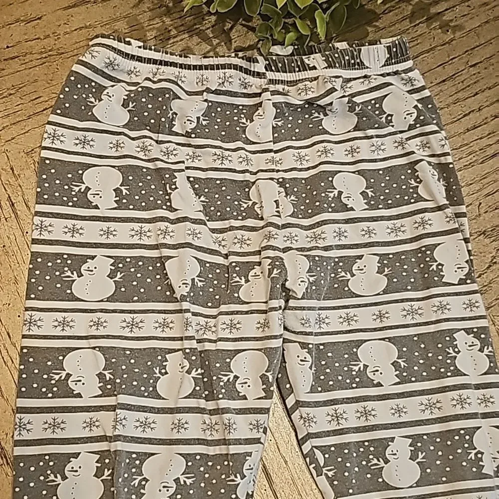 Snowman pj pants size 7
